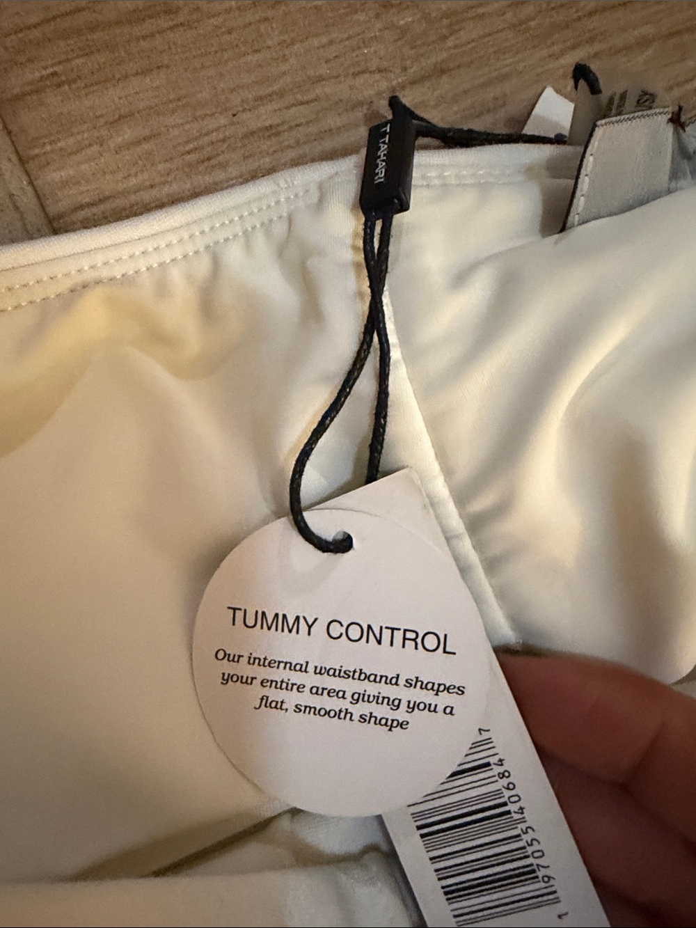 Tahari Off-White Boot-Cut Flare Pants stretch with built in tummy control! - Picture 8 of 12